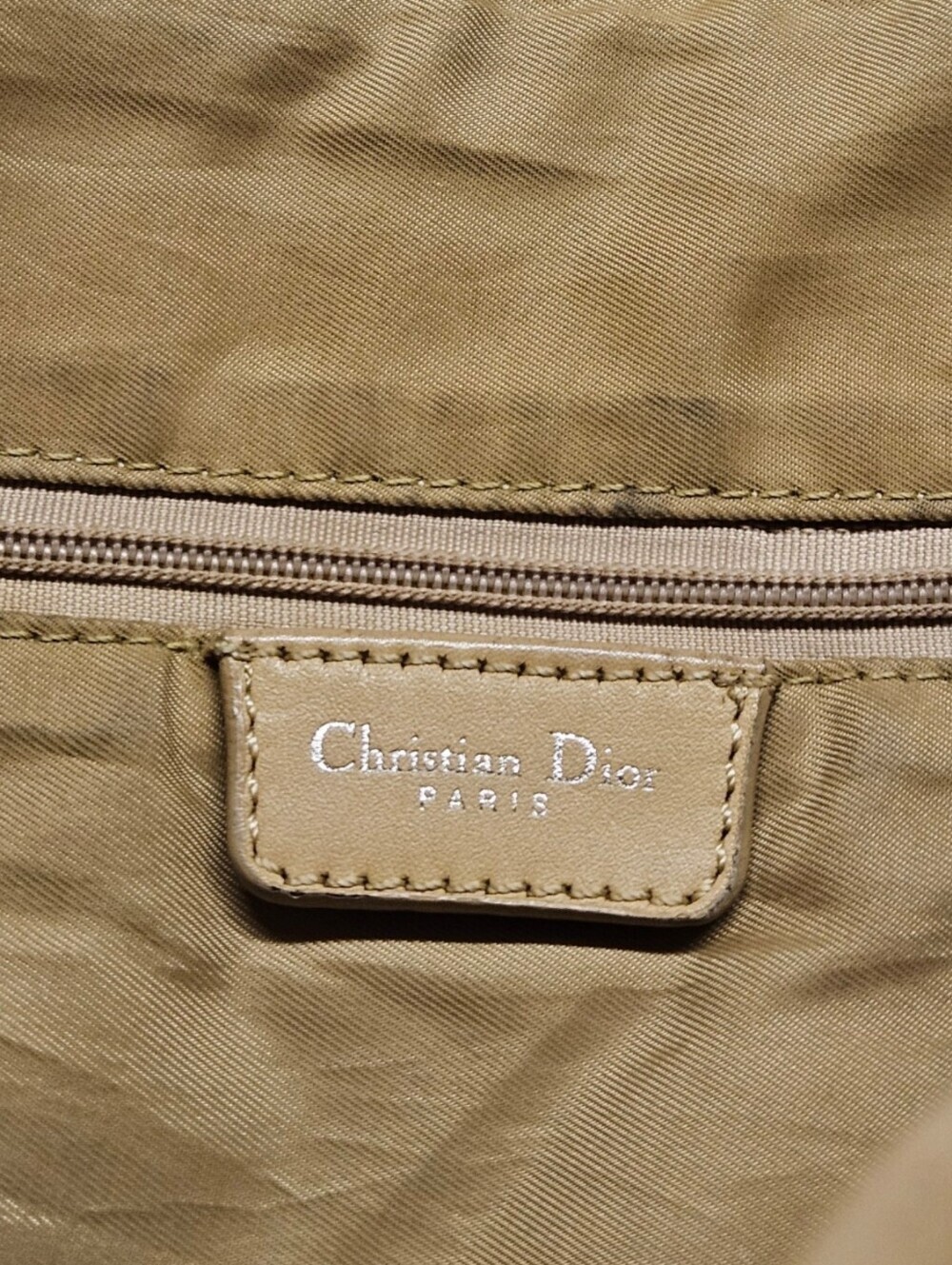 Dior Trotter Diorissimo Monogram Canvas And Leather Tote Bag In Brown And Tan - Picture 15 of 16